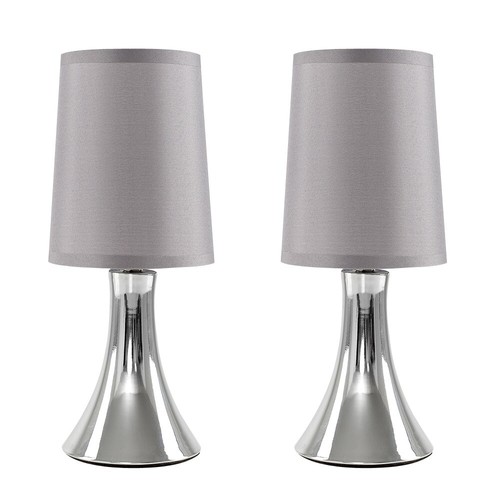 Chrome touch table - lamp, 31cm