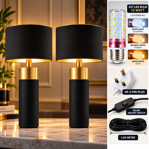 Pack table lamp - lamp, black