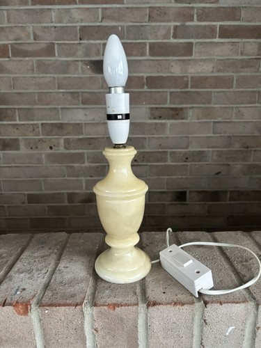 Vintage alabaster table lamp - vintage,