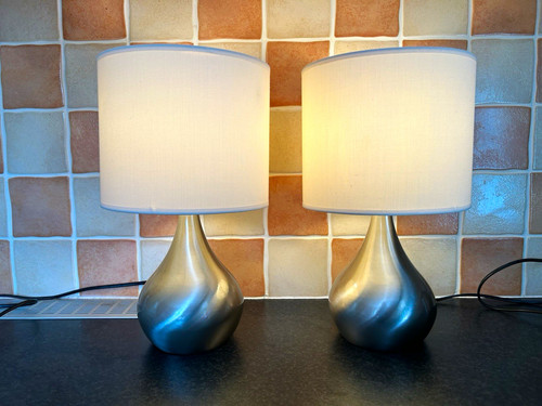Pair 60w bhs brushed - of,