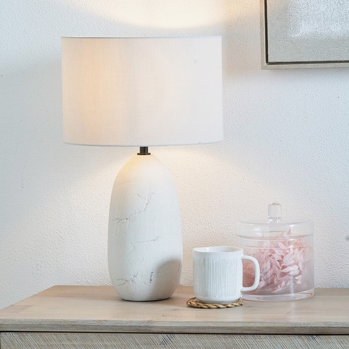 White ceramic table - white,