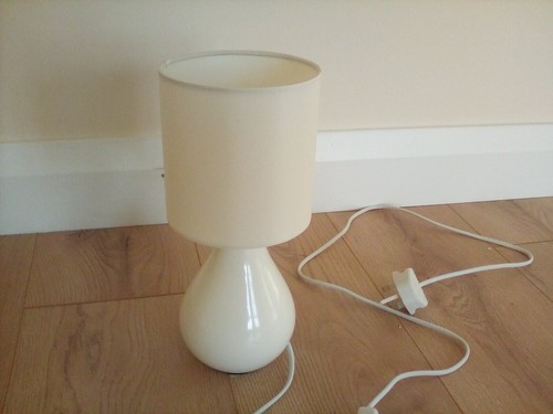 Bedside table lamps cream - table, lamps.