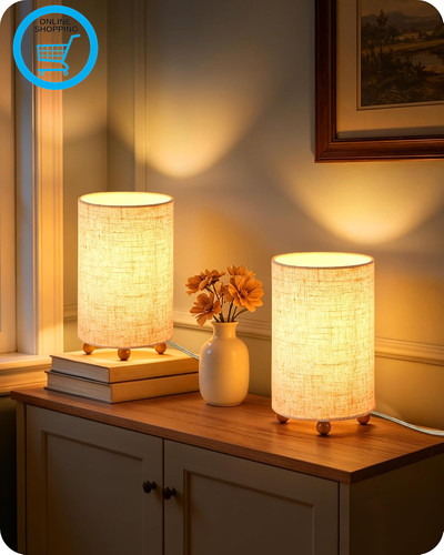Bedside lamps set table - set,