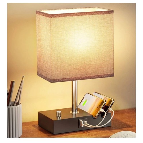 Usb bedside table - bedside,