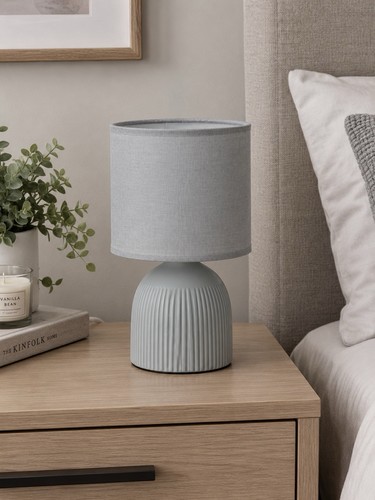 Mini ribbed table - mini, grey