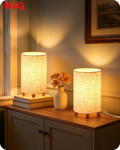 Bedside lamps set table - lamps, 2,