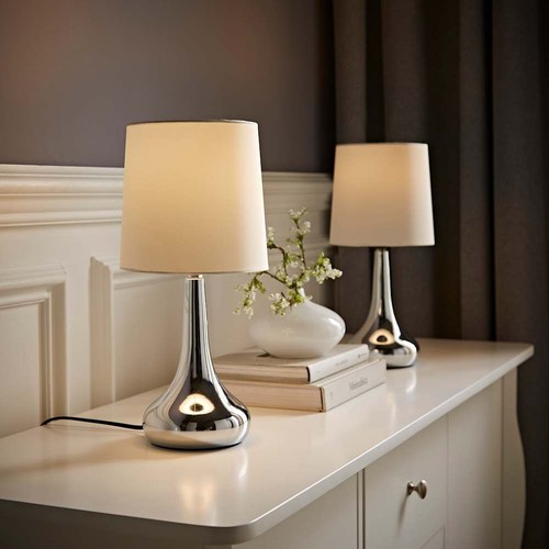 Pair teardrop touch table - of,