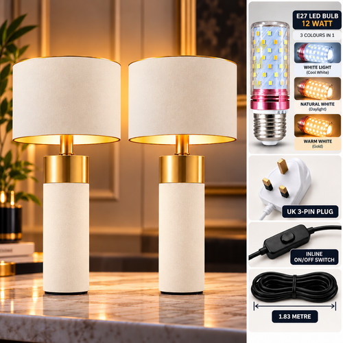 Pack modern table lamp - 2x,